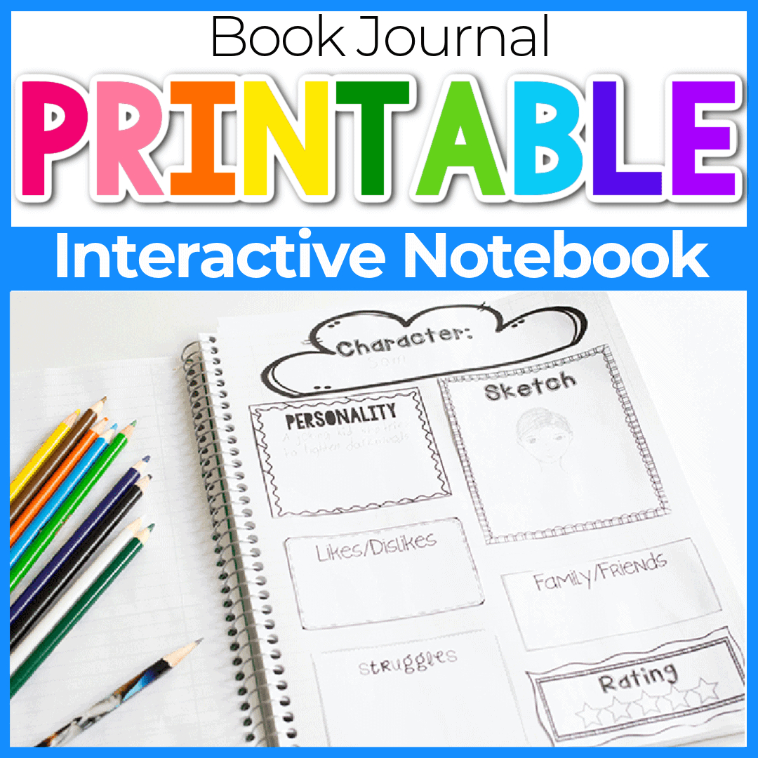 Reading Journal Interactive Notebook inside Free Interactive Notebook Printables