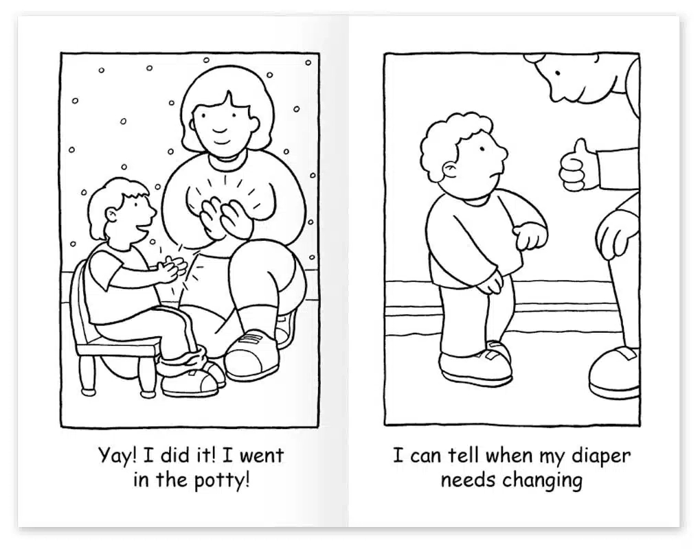 Ready For The Potty Coloring Book - Noodle Soup in Free Printable Good Touch Bad Touch Coloring Book