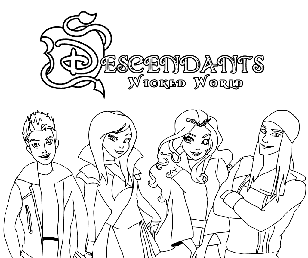 Ready To Get Wicked? Download And Print Our Free Descendants throughout Free Printable Descendants Coloring Pages