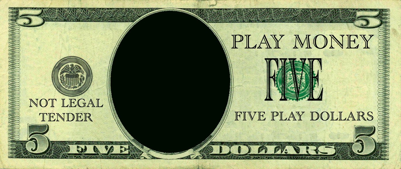 Realistic Play Money Templates | Free Printable Play Money with Free Printable Dollar Bill Template