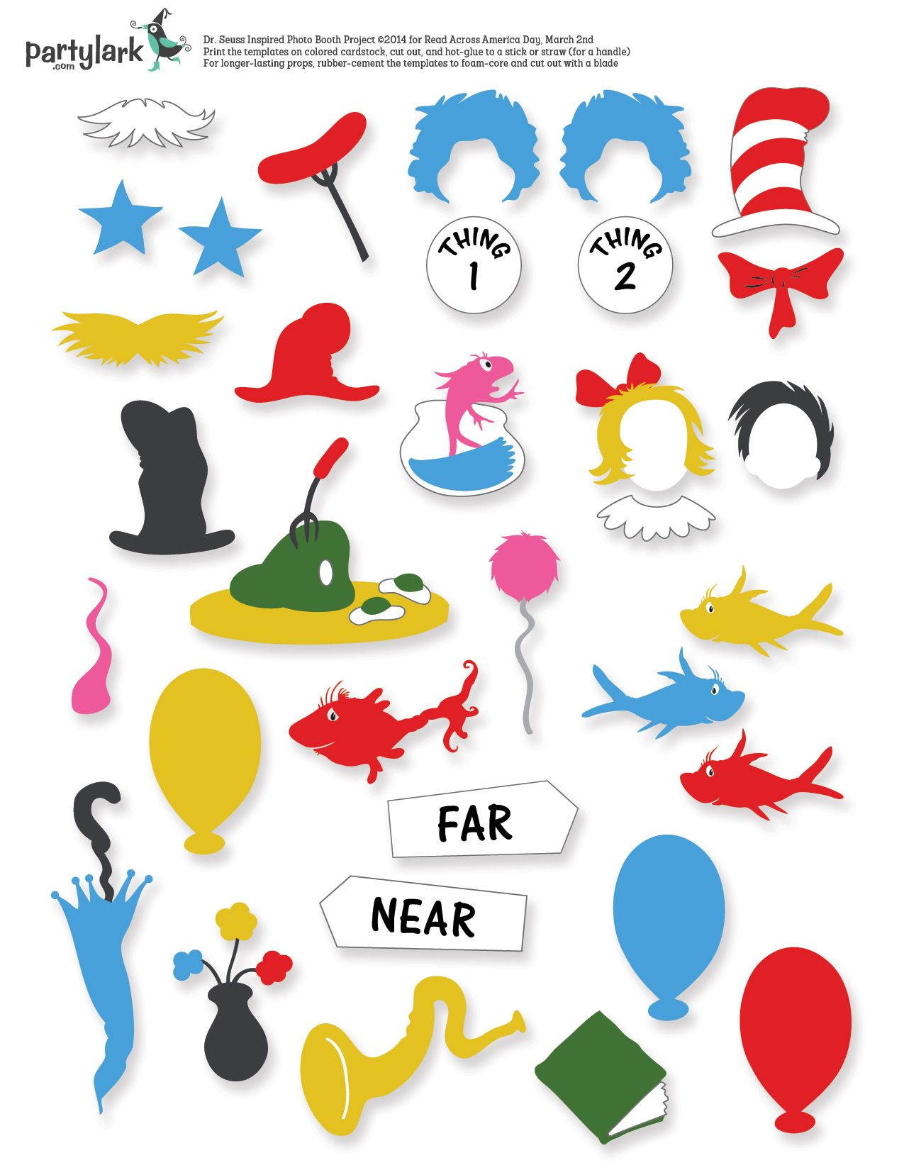 Rease.ga | Baby Shower Photo Booth Props, Baby Shower Photo Booth in Free Printable Dr Seuss Photo Props