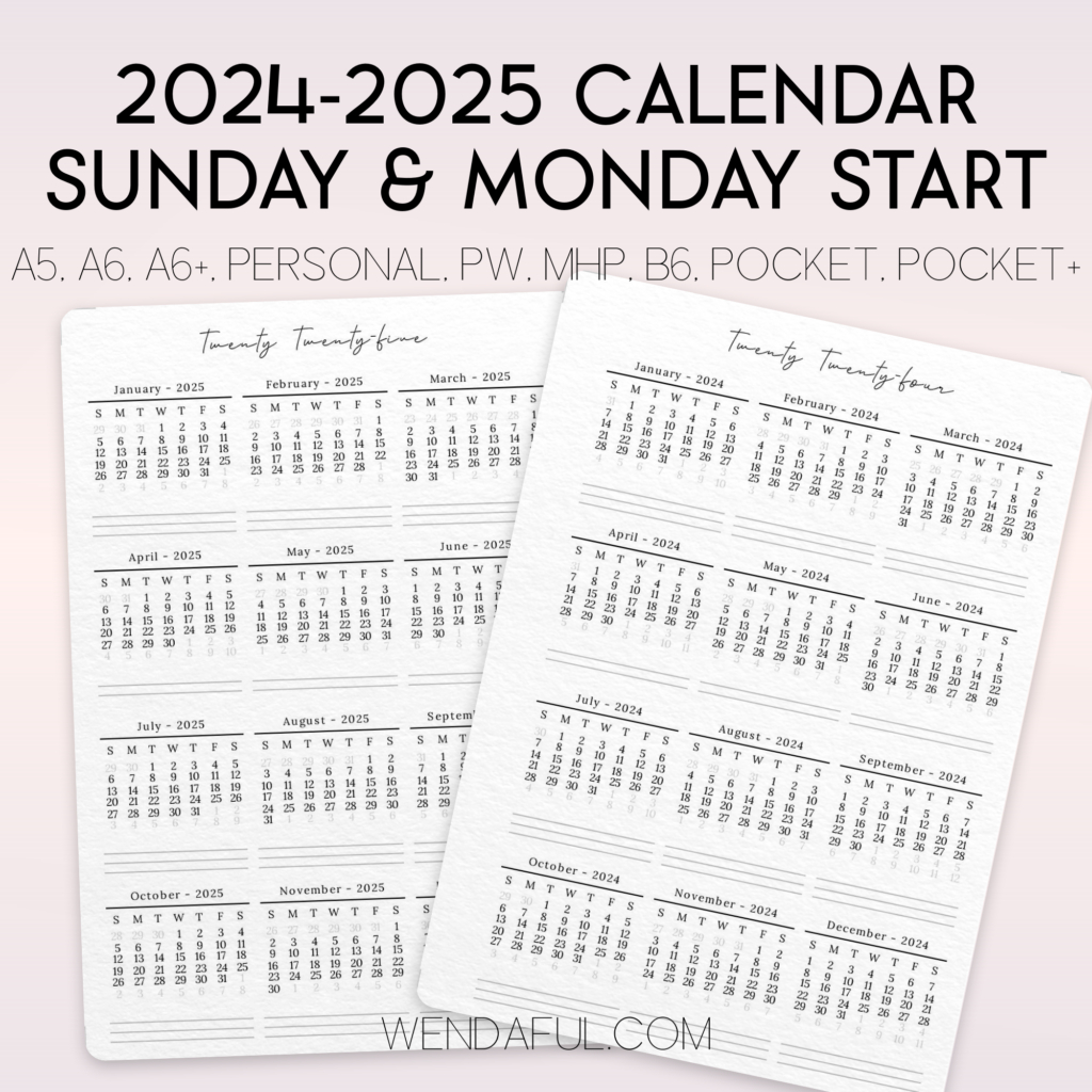 Ring In The New Year With Your Free 2024-2025 Printable Planner throughout Free Filofax Printables 2025