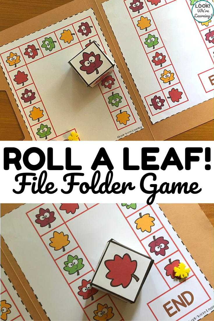 Roll A Leaf! Leaf Matching File Folder Game - Look! We'Re Learning! pertaining to Free Printable Fall File Folder Games