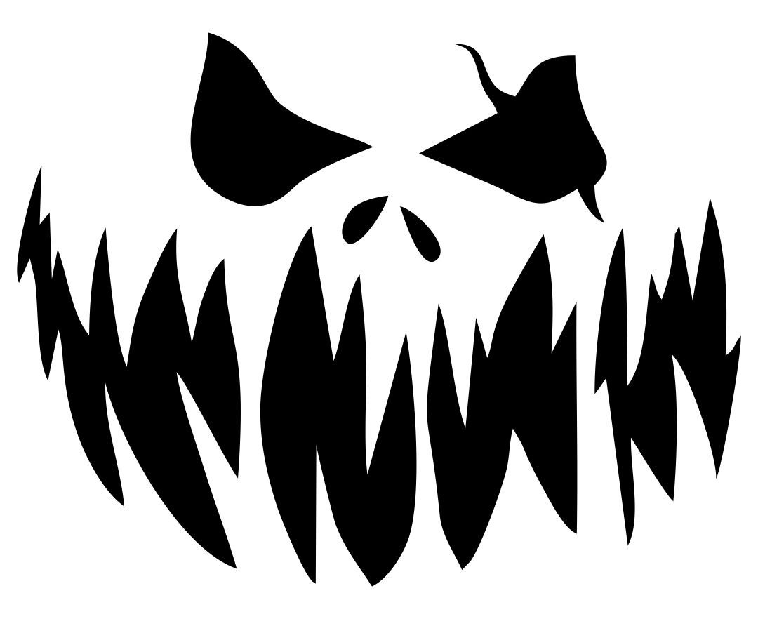 Scary Pumpkin Template To Print regarding Scary Pumpkin Stencils Free Printable