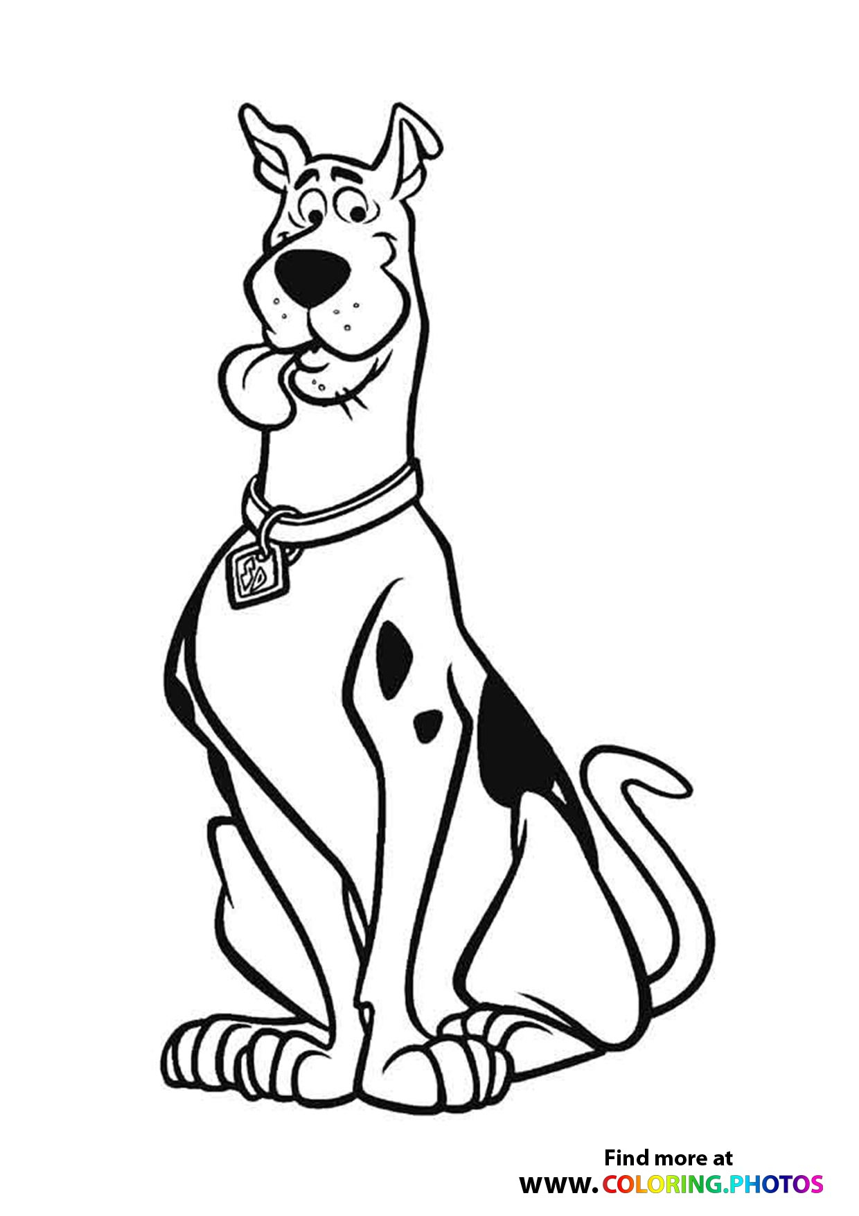 Scooby-Doo - Coloring Pages For Kids | Easy And Free Print Or Download for Free Printable Coloring Pages Scooby Doo