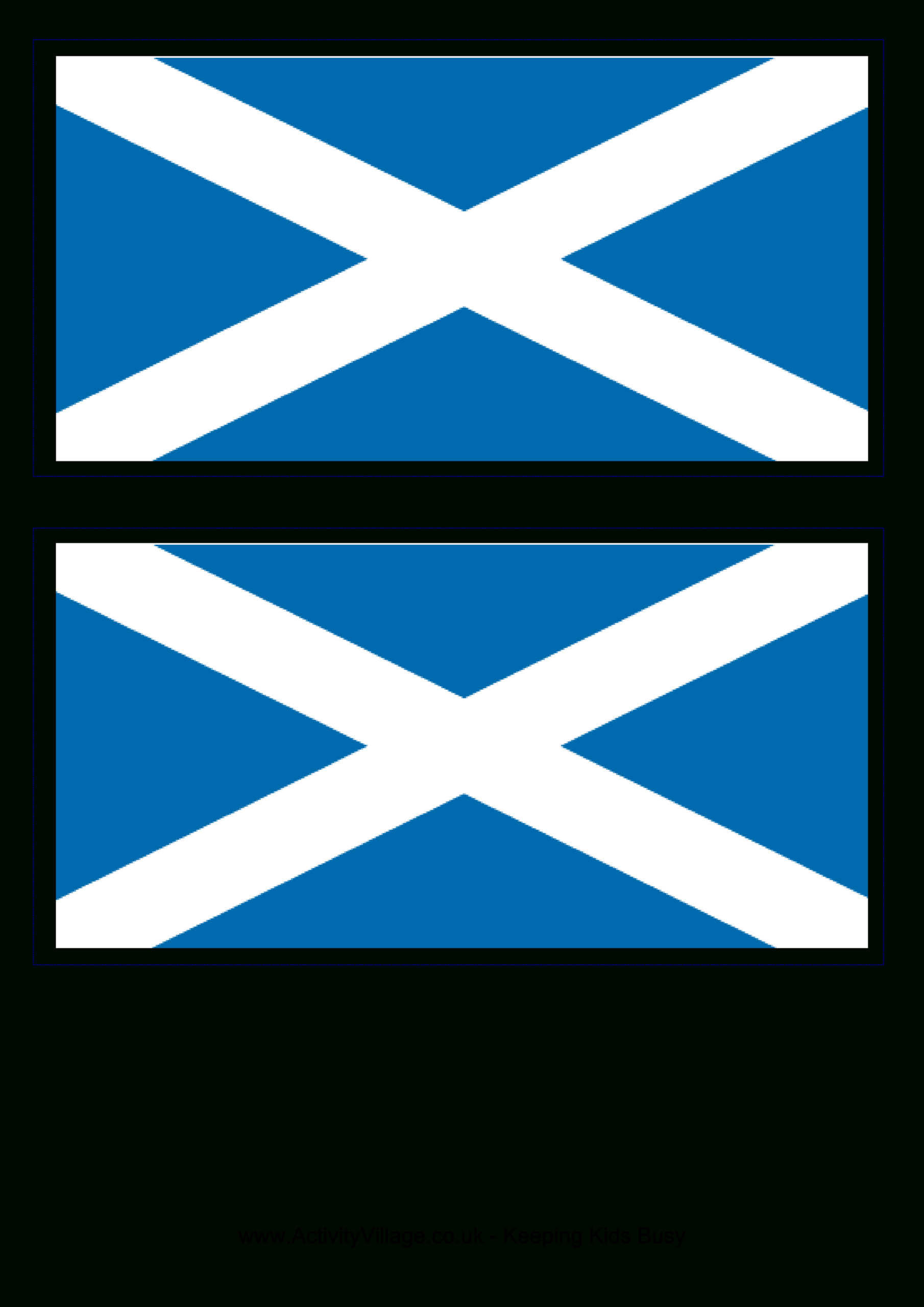 Scotland Flag - Free Printable Scotland Flag | Flag Template, Flag with Free Printable Scottish Flag