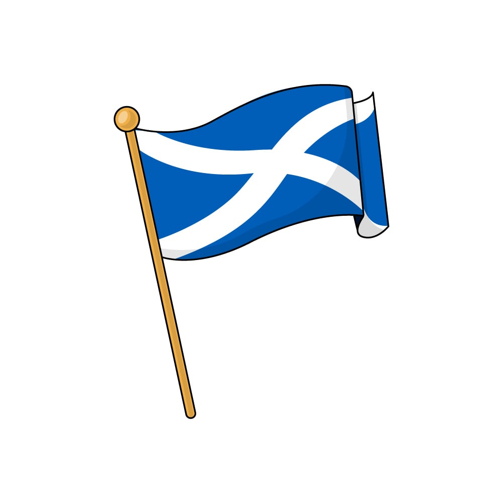 Scotland Flag Royalty Free Stock Svg Vector And Clip Art within Free Printable Scottish Flag