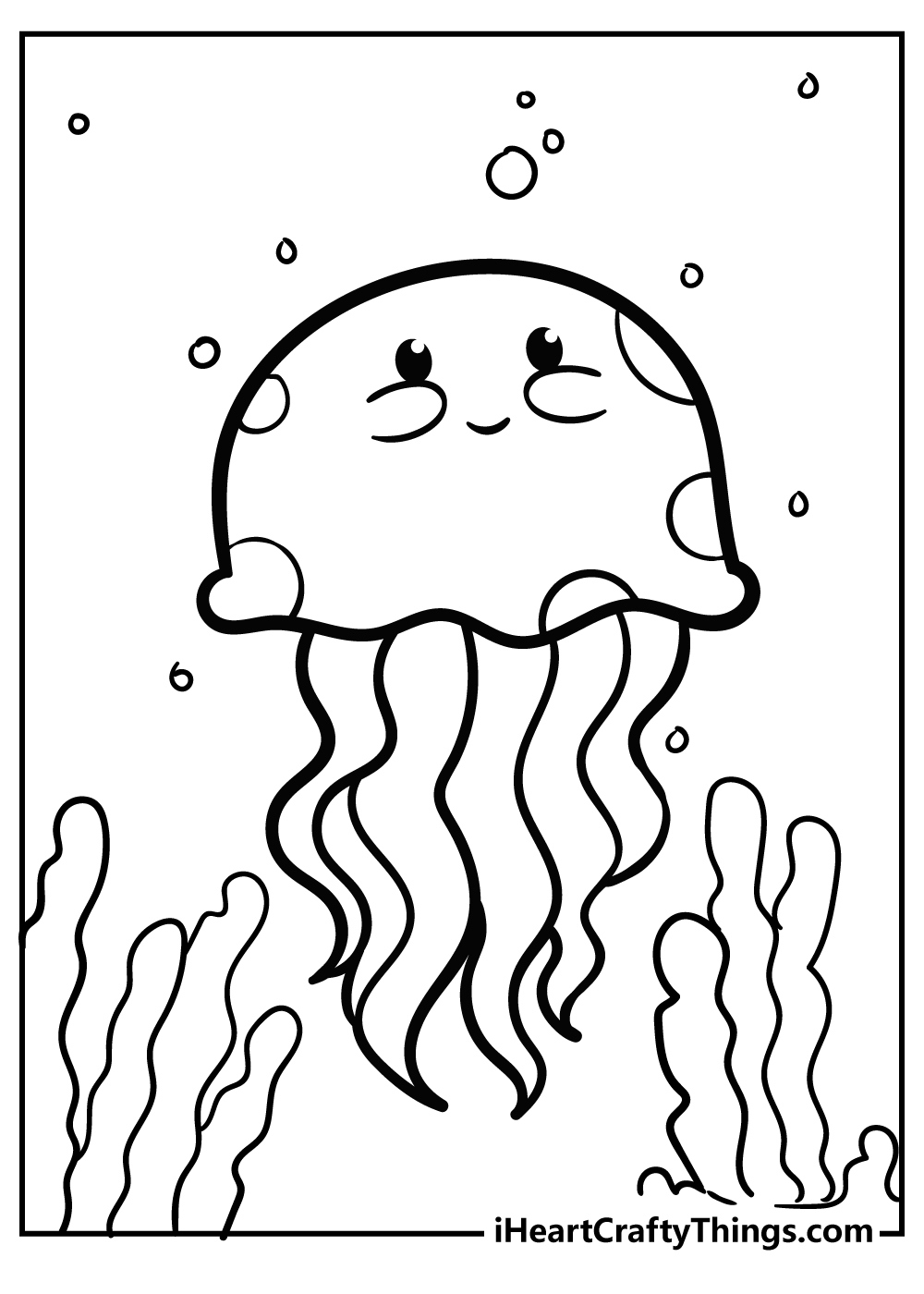 Sea Creatures Coloring Pages (100% Free Printables) for Free Printable Sea Creature Templates