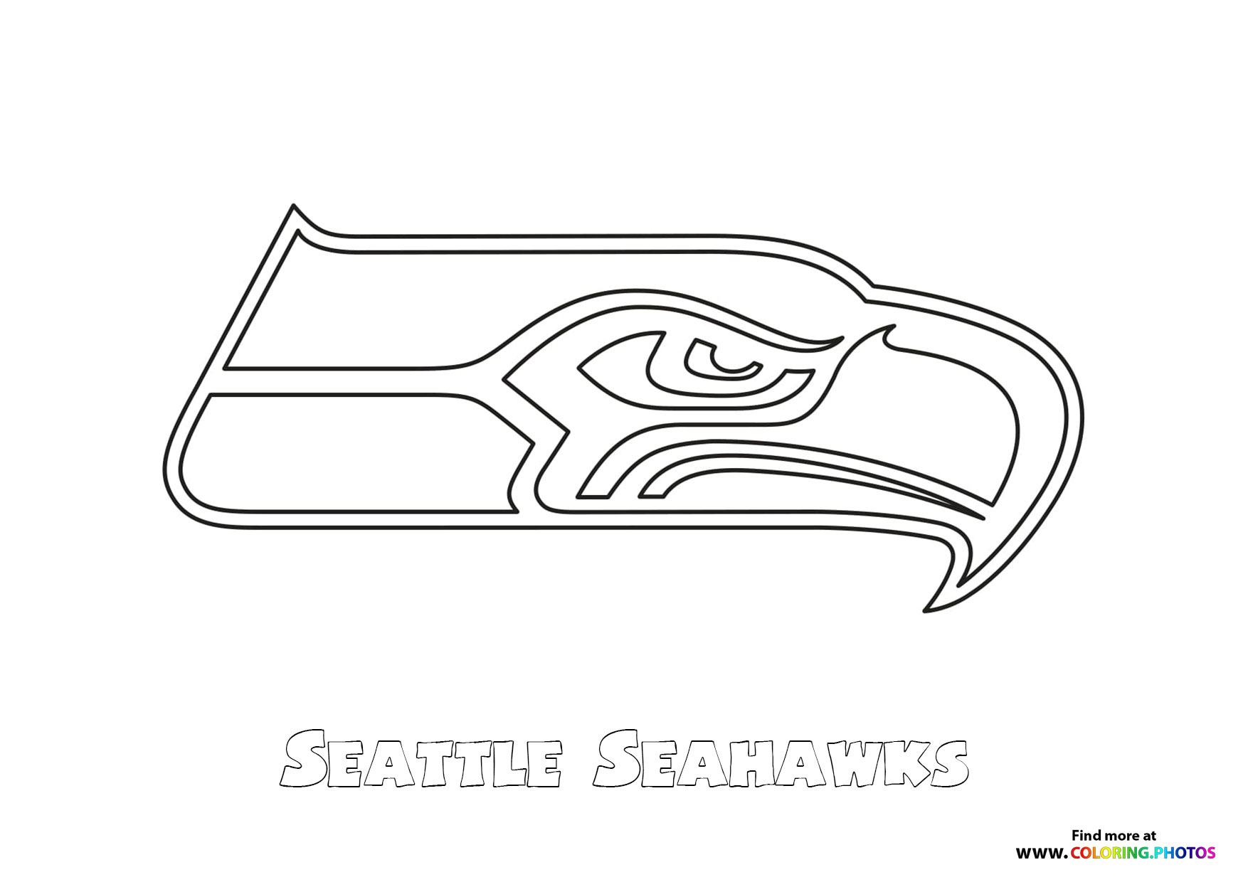 Seattle Seahawks Nfl Logo - Coloring Pages For Kids throughout Free Printable Seahawks Coloring Pages