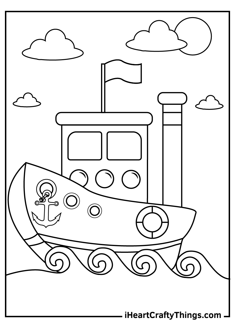 Ships And Boats Coloring Pages (Updated 2024) inside Free Printable Boat Pictures