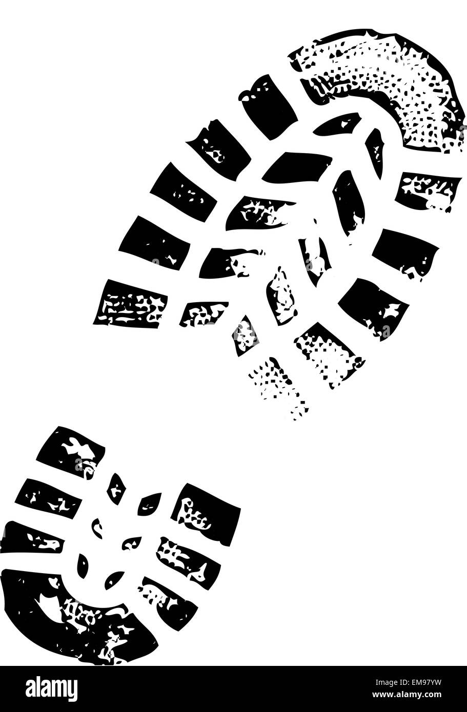 Shoe Print Cut Out Stock Images &amp;amp; Pictures - Alamy in Free Printable Shoe Print Template