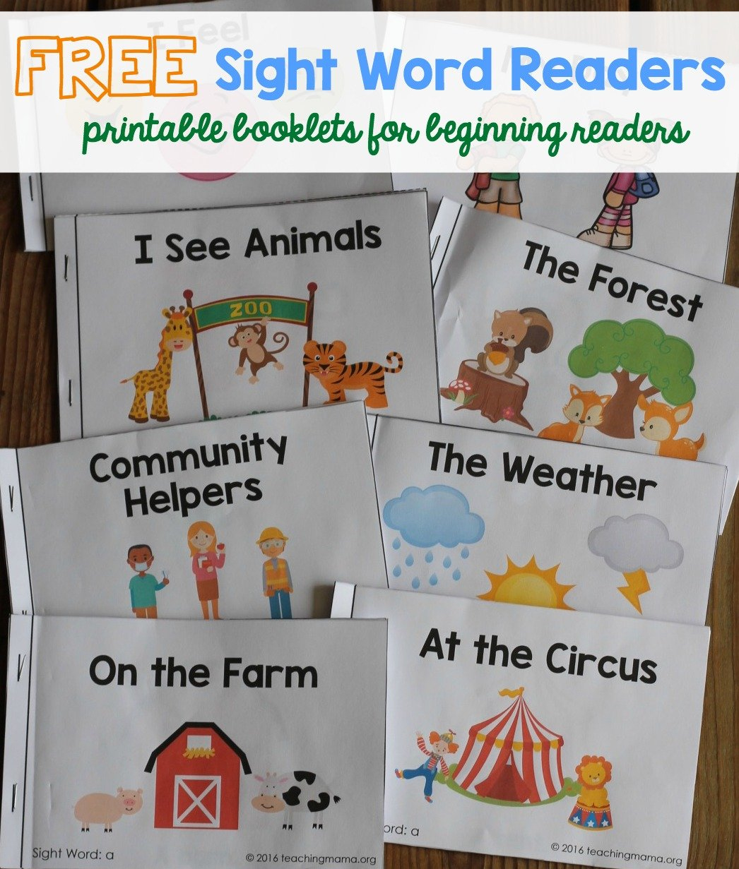 Sight Word Readers for Free Printable Sight Word Books