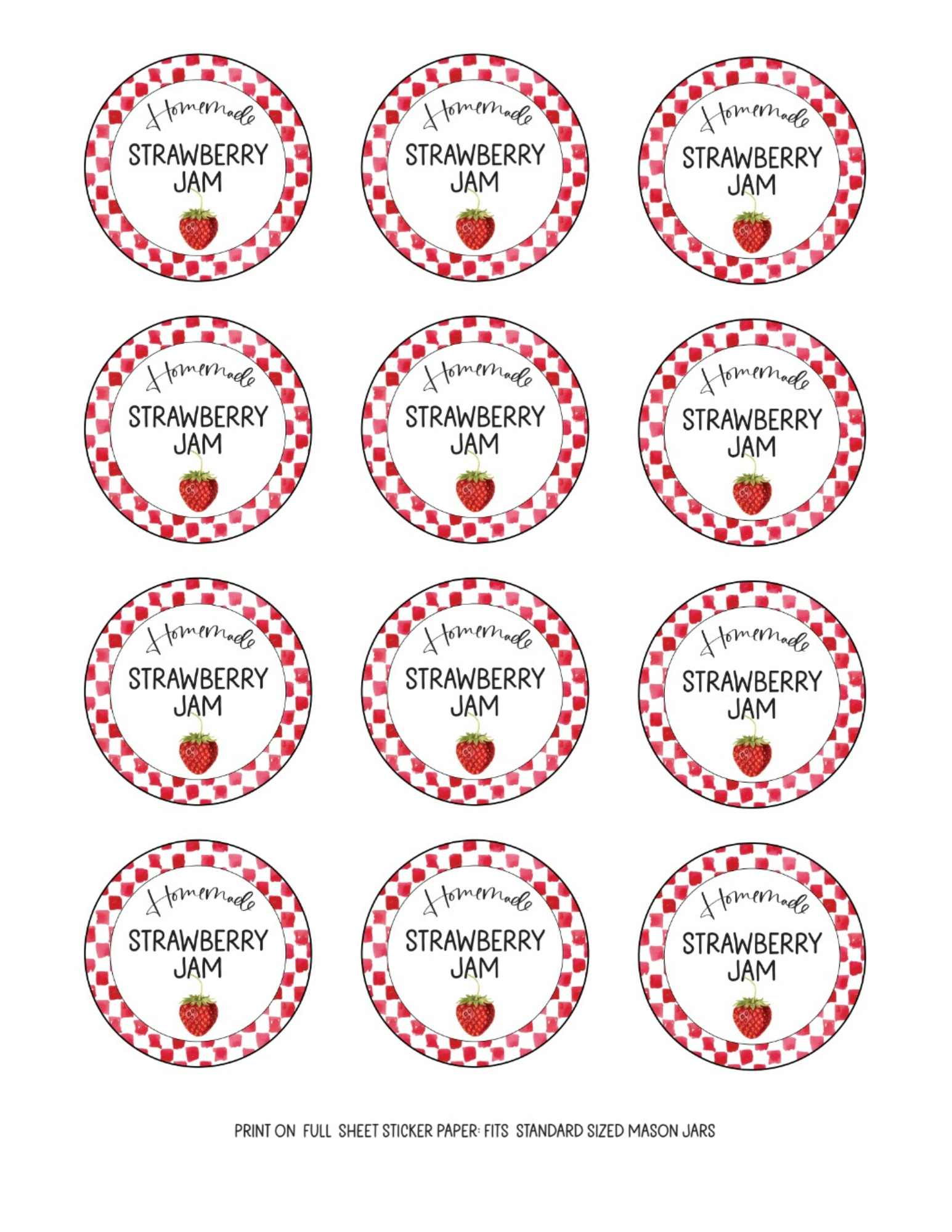 Simply Pretty Jam Jar Labels (Free Printable In 4 Styles) inside Free Printable Jam Labels