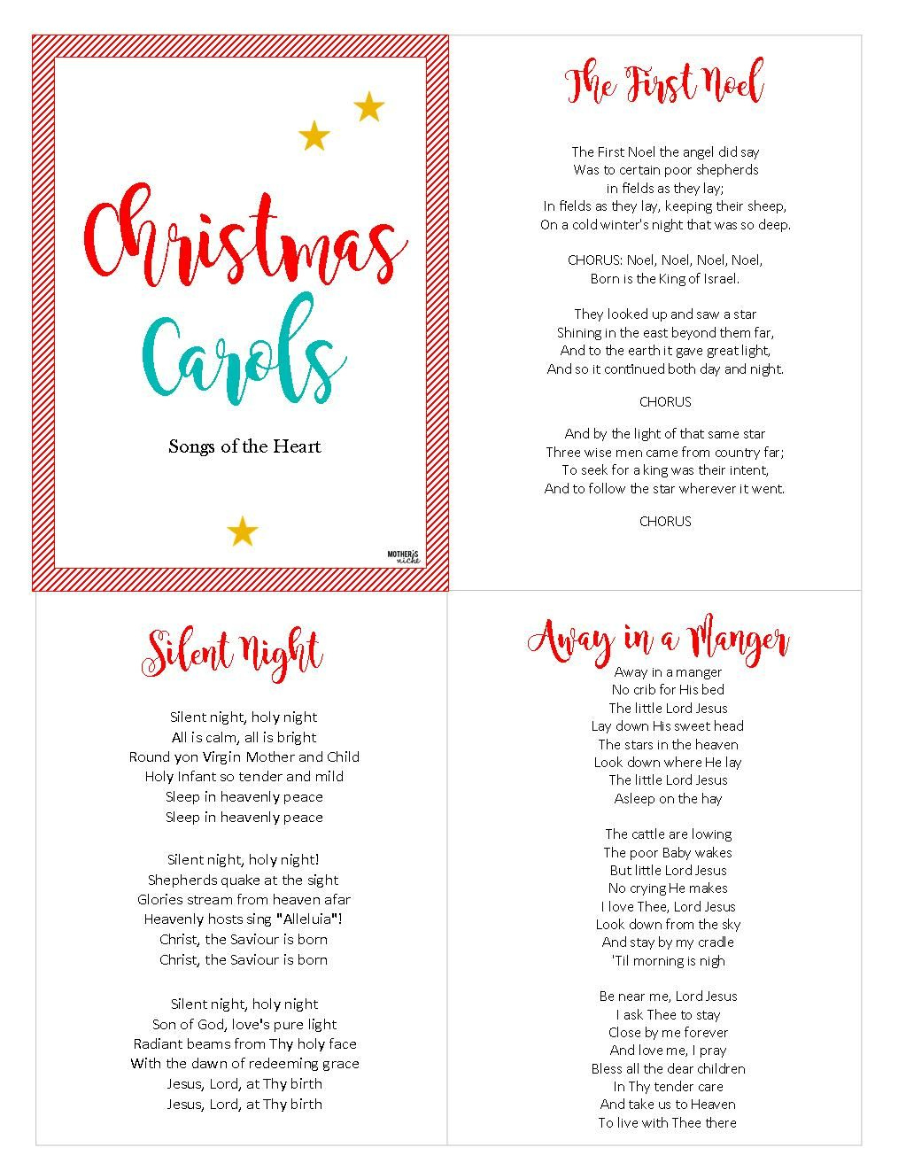 Sing With Joy: Free Printable Christmas Carol Songbook with regard to Free Printable Christmas Carols Booklet