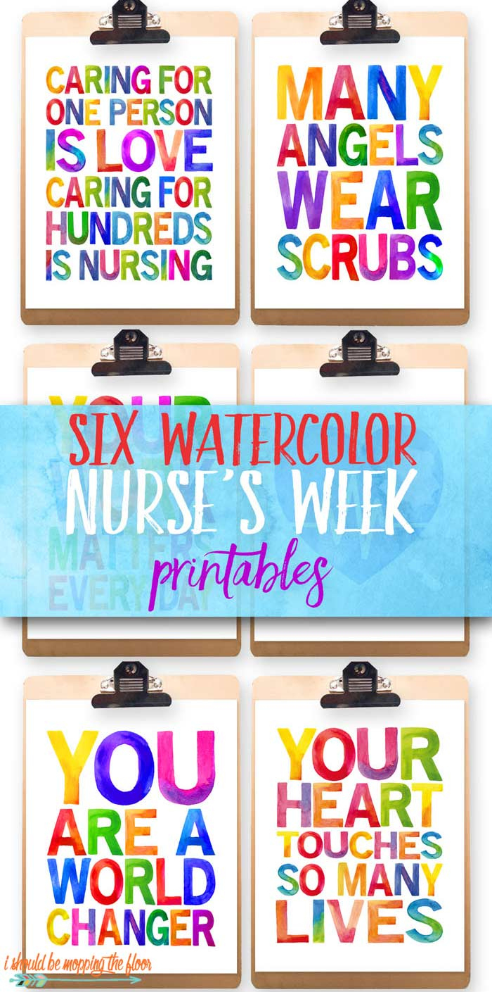 Six Nurses Week Printables | I Should Be Mopping The Floor intended for Nurses Day Cards Free Printable