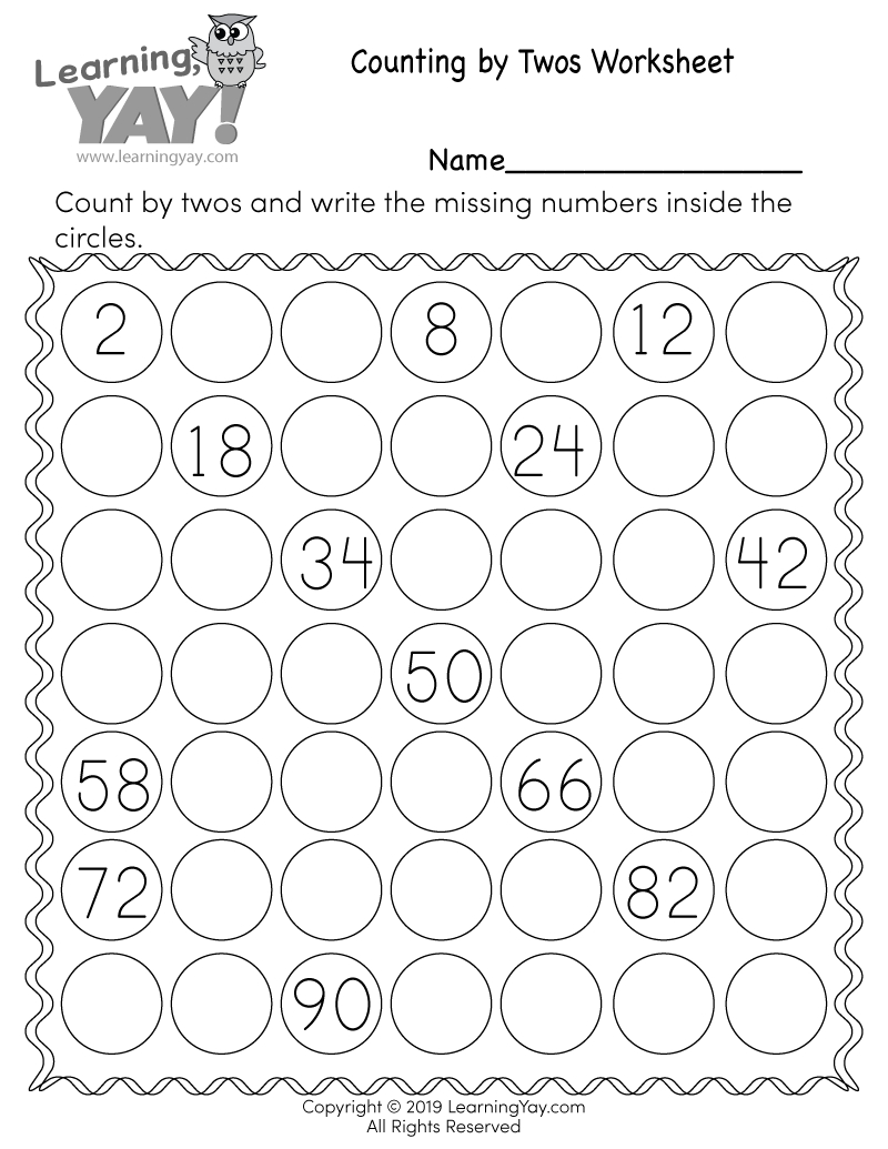 Skip Counting2S Worksheet For 1St Grade (Free Printable) inside Free Printable Skip Counting Worksheets