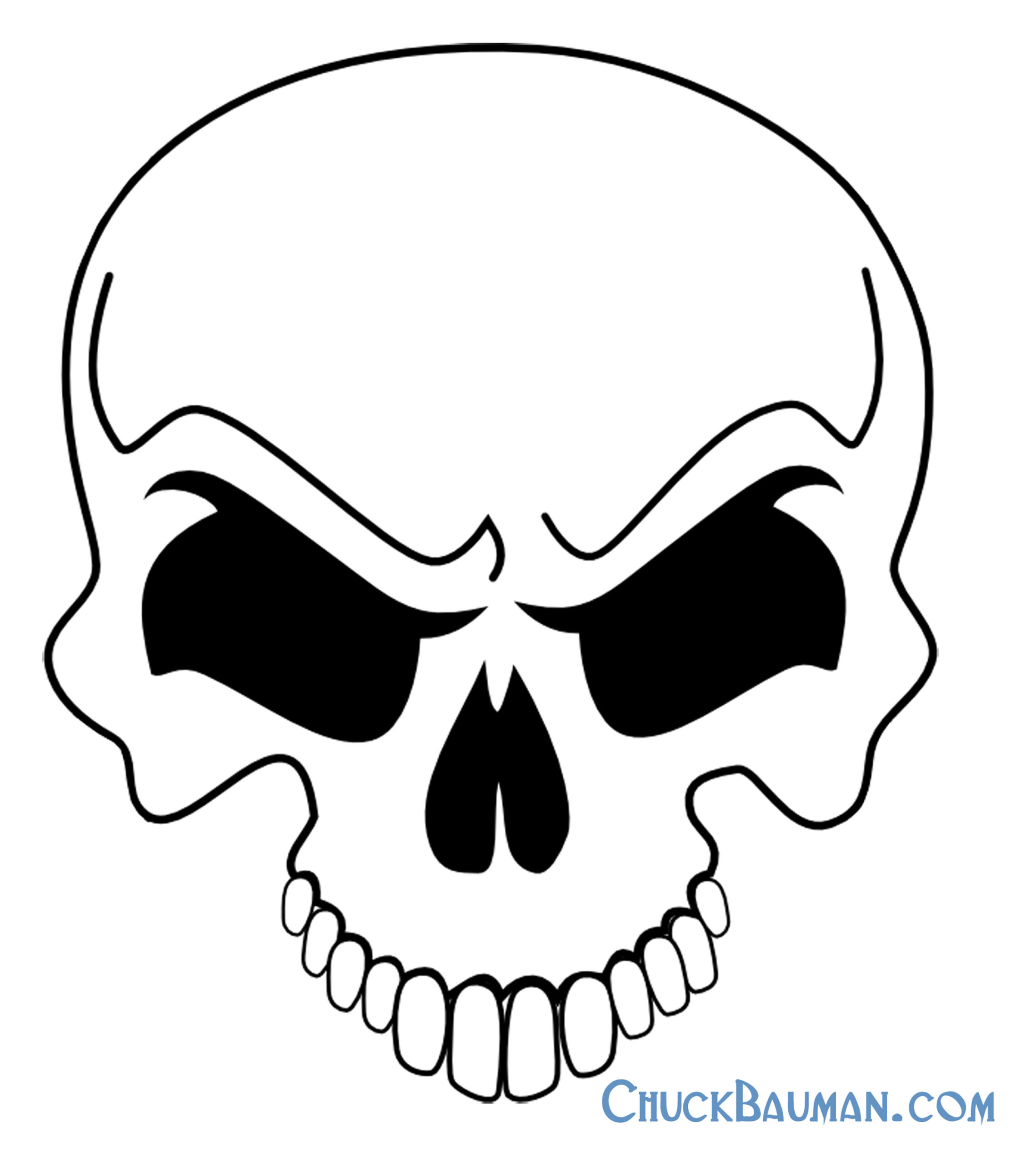 Skulls Airbrushing - Free Skull Airbrushing Stencils - Free for Free Printable Airbrush Stencils