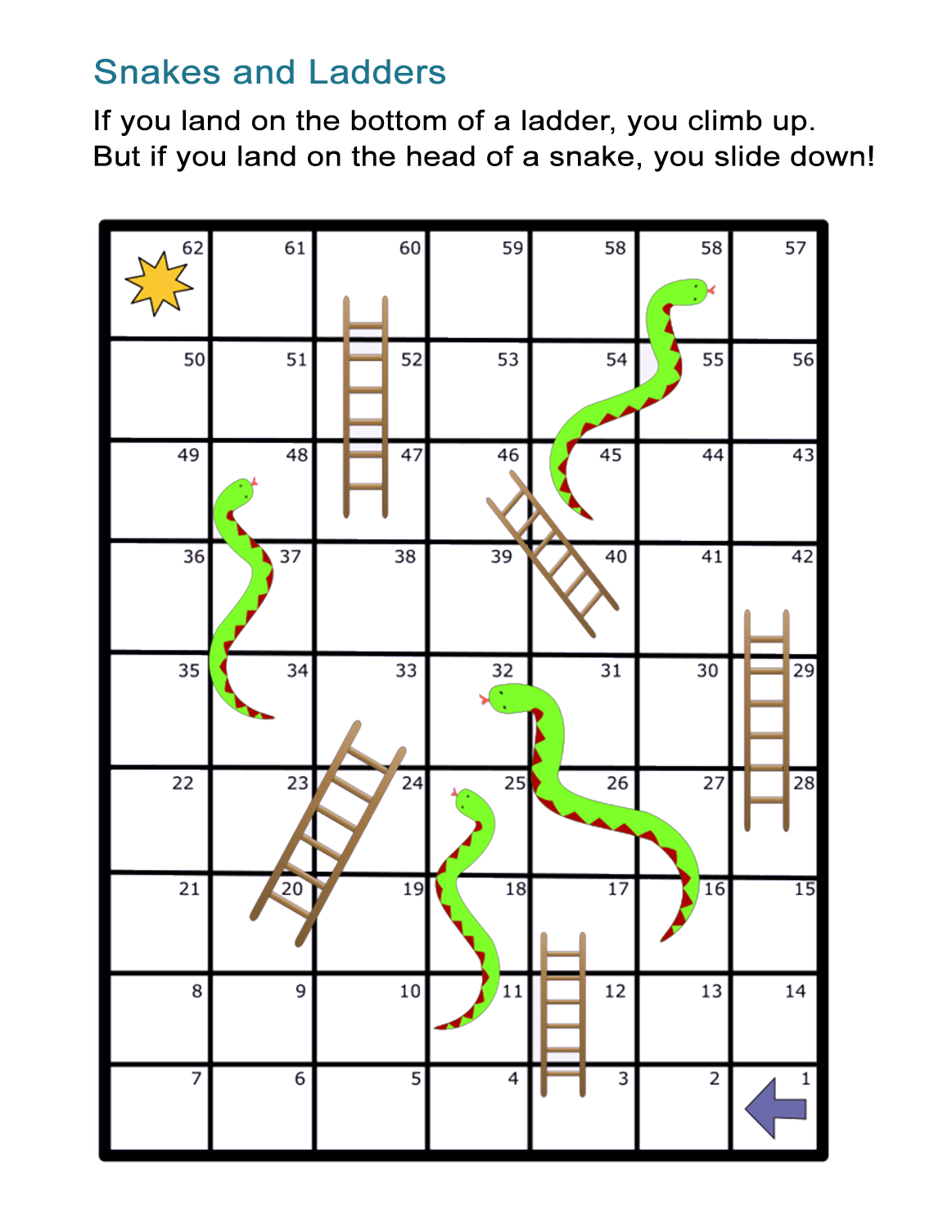 Snakes And Ladders Board Game: Free And Printable Worksheet - All Esl within Free Snakes and Ladders Printable