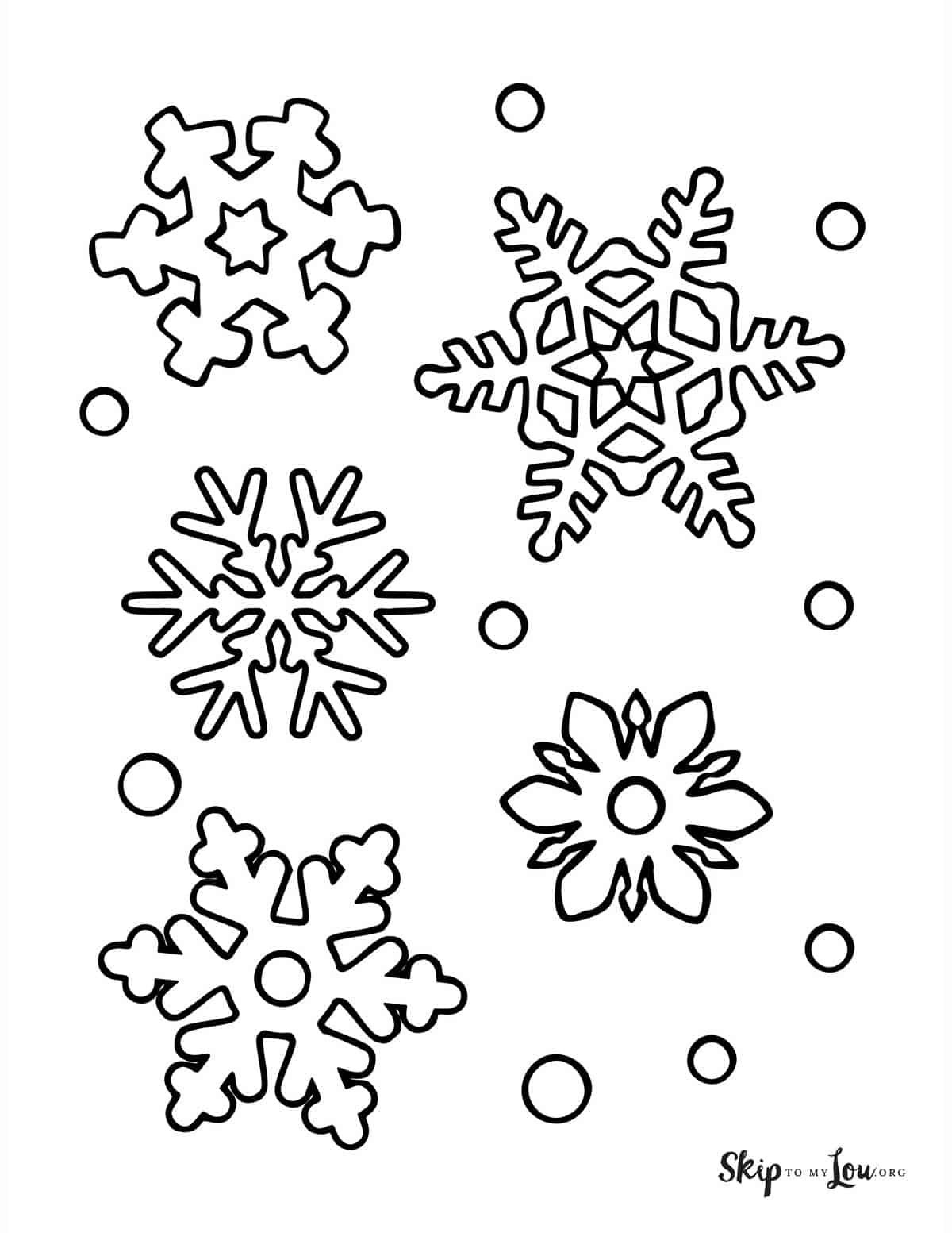 Snowflake Coloring Pages | Skip To My Lou intended for Free Snowflake Printable Coloring Pages