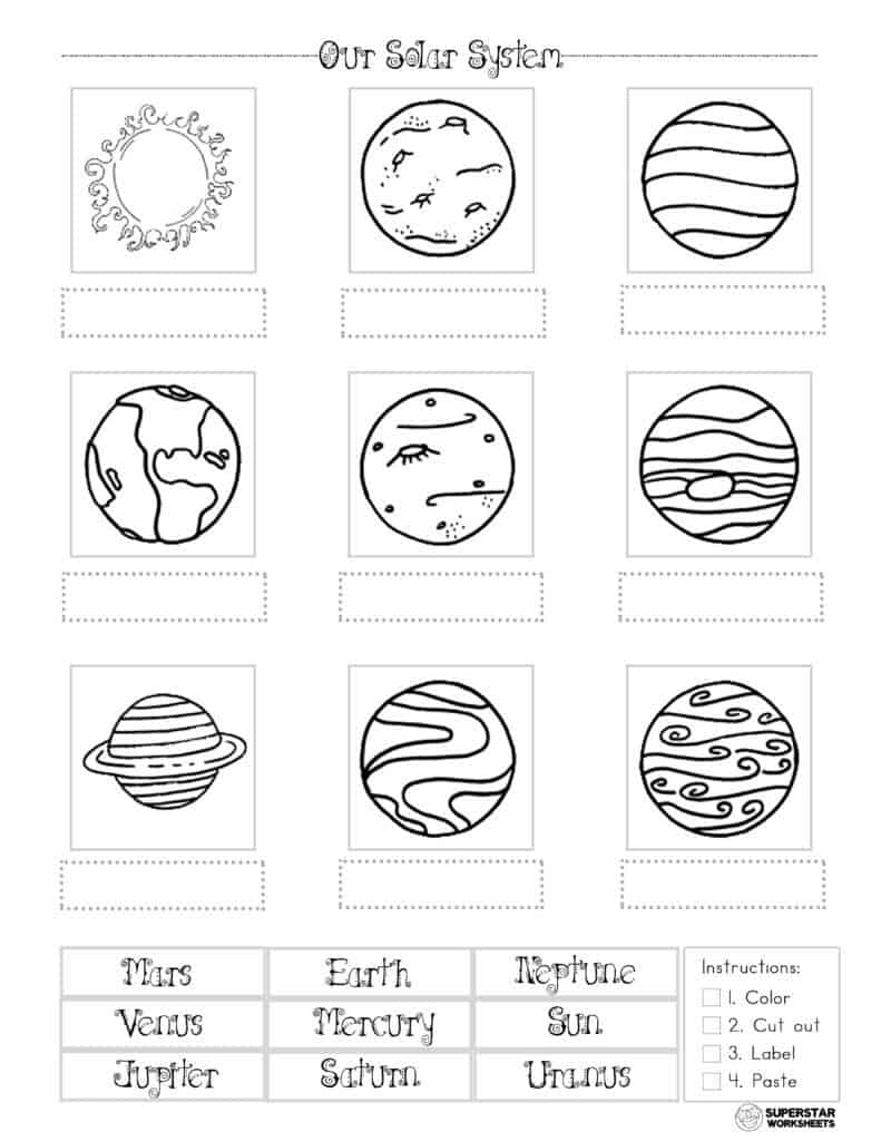 Solar System Worksheets - Superstar Worksheets pertaining to Free Printable Solar System Worksheets