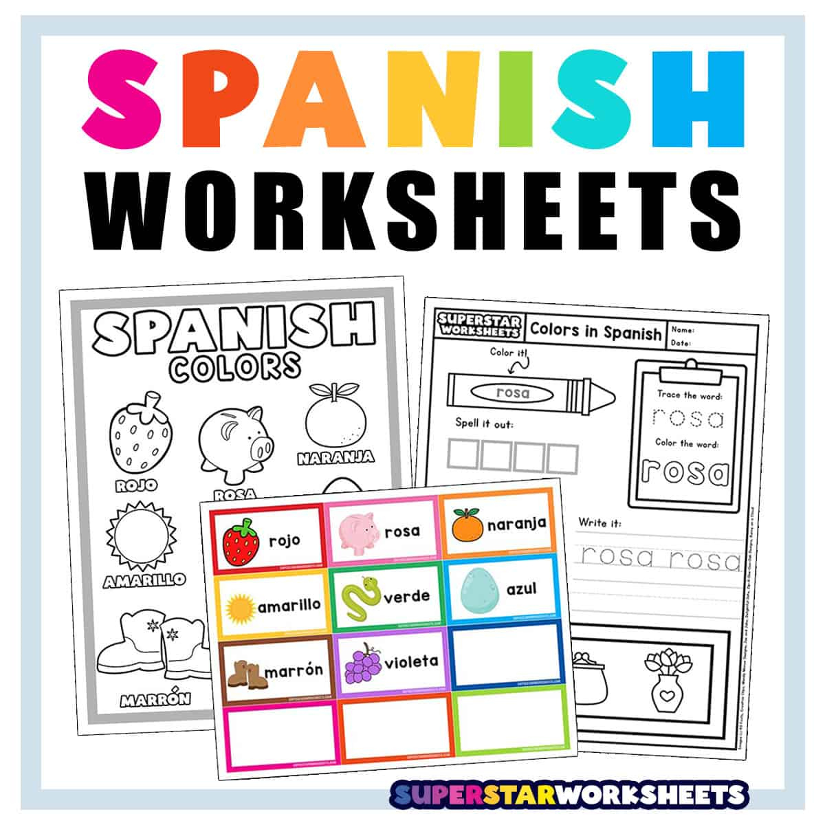 Spanish Worksheets - Superstar Worksheets inside Free Printable Spanish Books