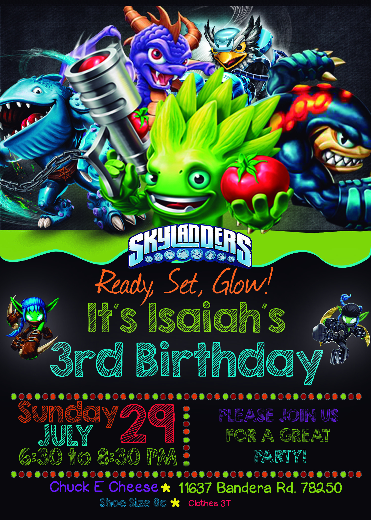 Spectacular Skylanders Birthday Invitation | Skylanders Birthday inside Free Printable Skylander Invitations