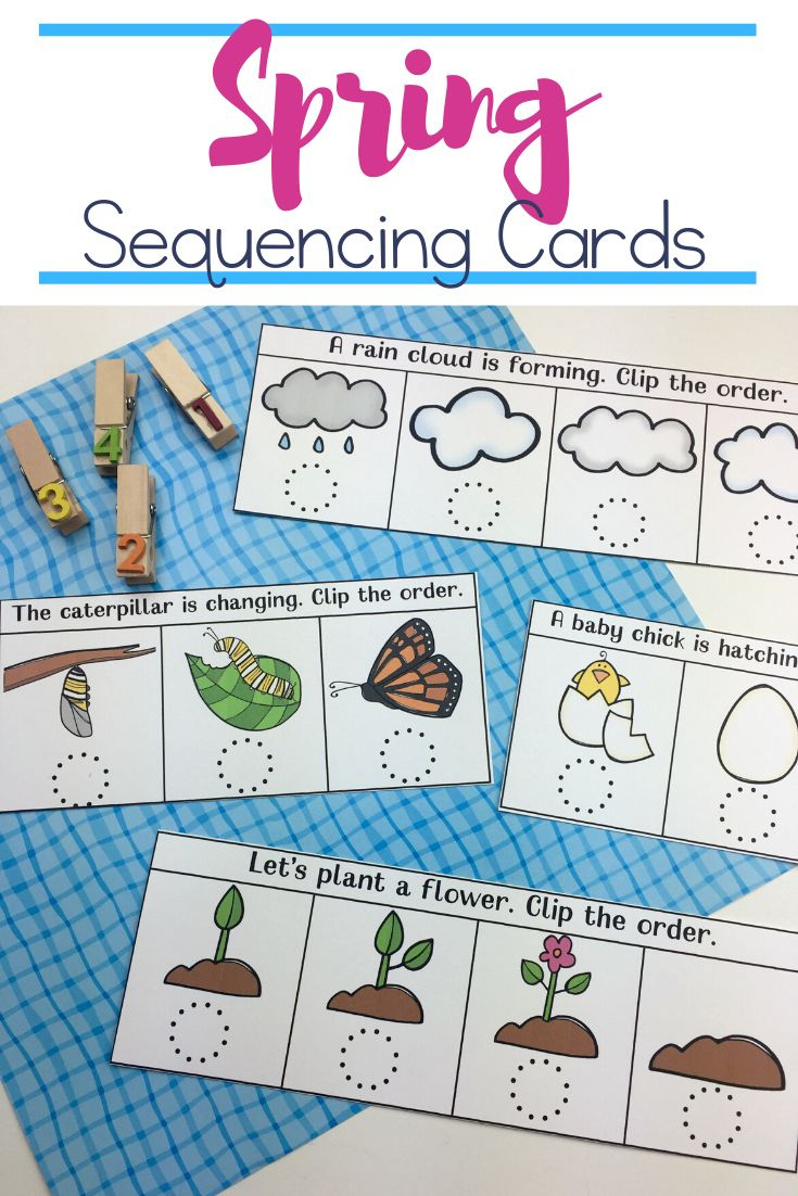 Spring Sequencing Cards Printable For Preschoolers | Free inside Free Printable Sequencing Cards