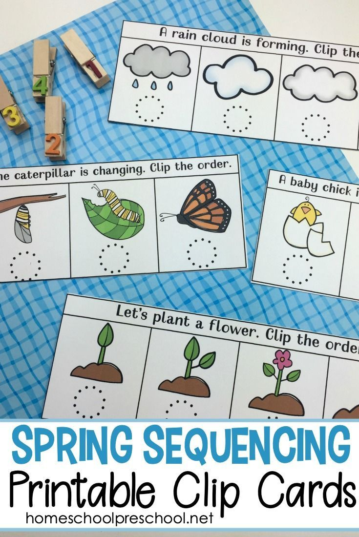 Spring Sequencing Cards Printable For Preschoolers | Free throughout Free Printable Sequencing Cards for Preschool