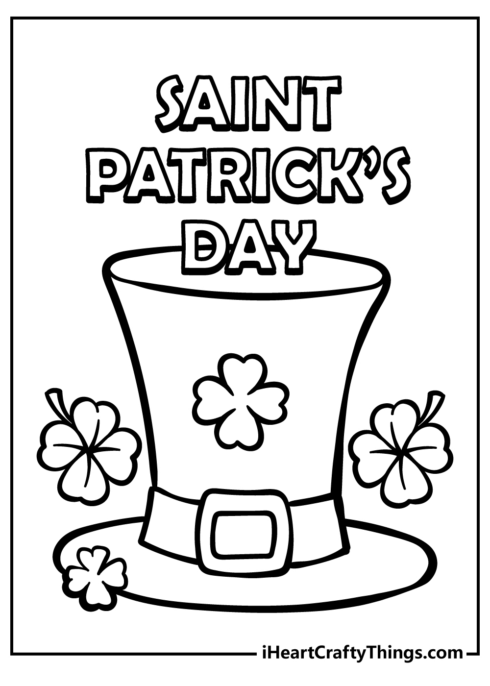 St Patricks Day Coloring Pages 2024 (100% Free Printables) for Free St Patrick&amp;#039;S Day Printables