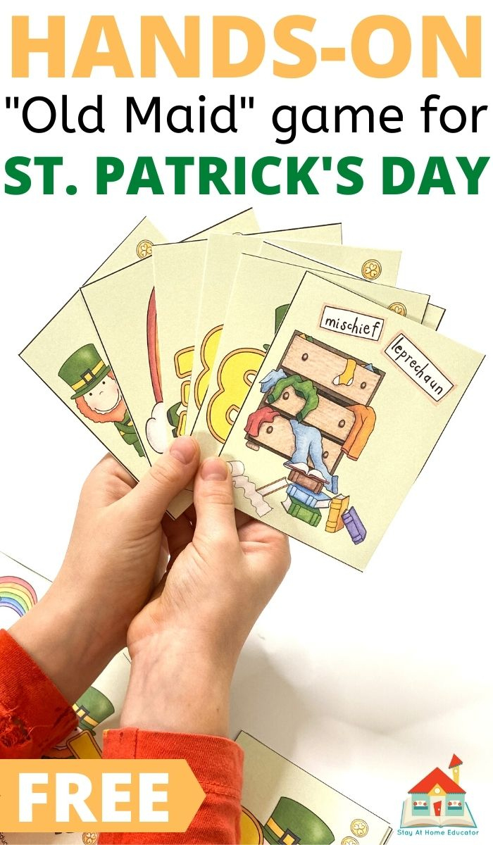 St. Patrick&amp;#039;S Day Old Maid Card Game - Stay At Home Educator within Free Printable Old Maid Card Game