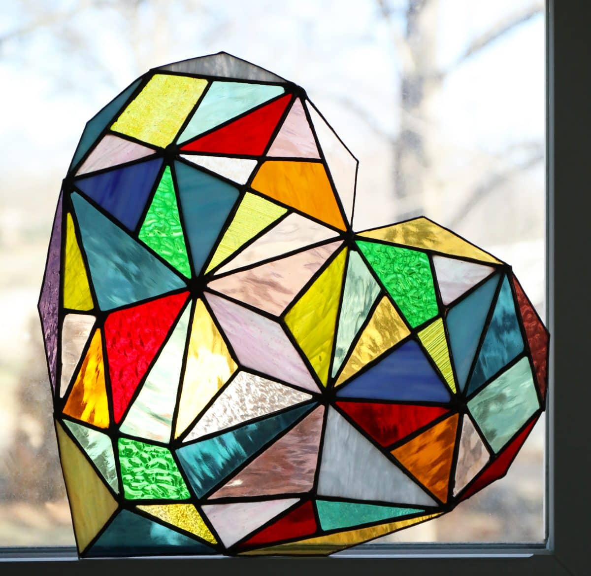 Stained Glass Heart Pattern {Free} for Free Printable Stained Glass Patterns