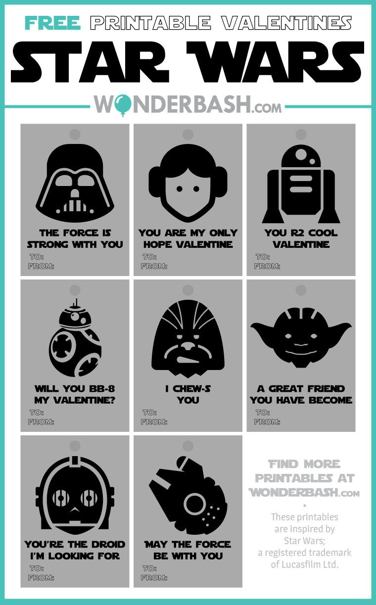 Star Wars Valentines Printables Free Download throughout Free Printable Lego Star Wars Valentines