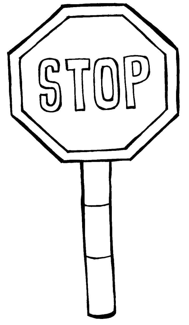 Stop Sign 5 Coloring Page - Free Printable Coloring Pages For Kids within Free Printable Stop Sign to Color