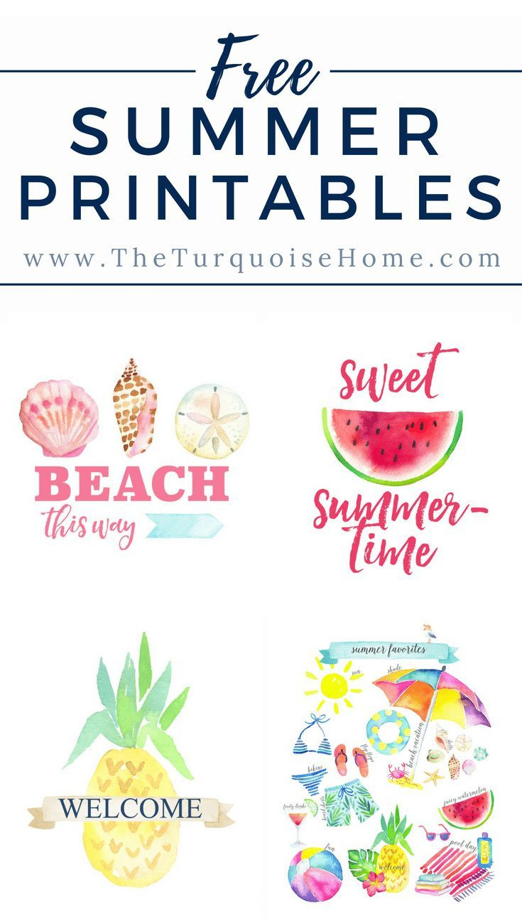 Summer Favorites Printable &amp;amp; More! | Summer Printables Free with Free Summer Printables