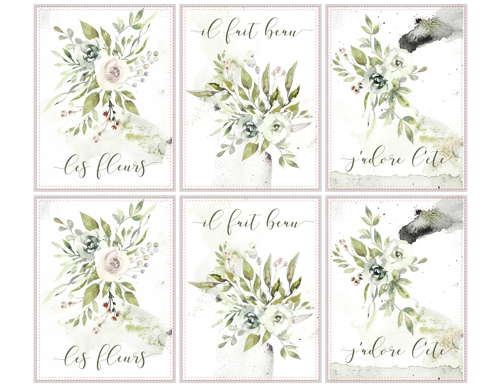 Summer Printables: French Floral Mason Jar Labels for Free Printable Floral Labels