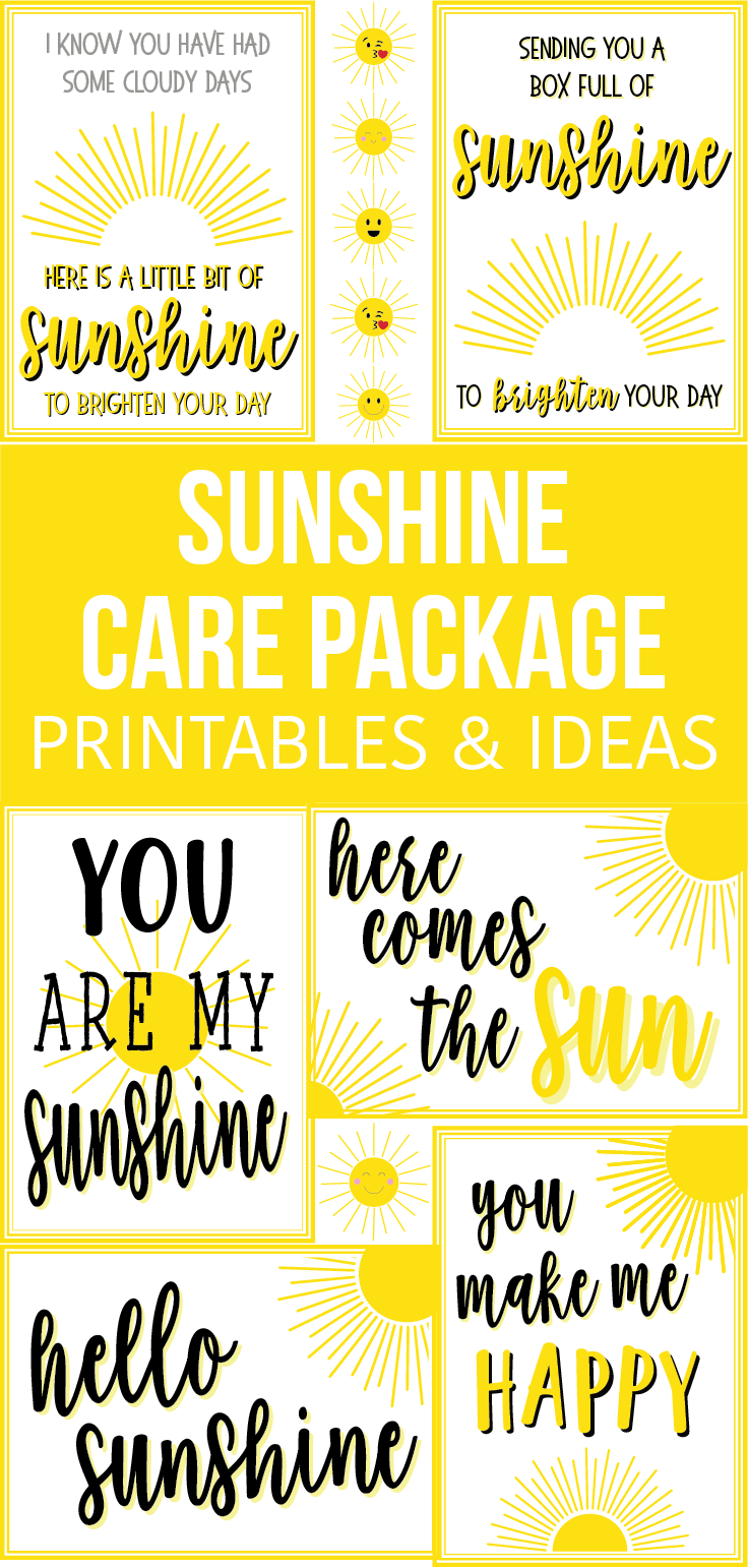 Sunshine Box Printables &amp;amp; Address Label Sunshine Care Package with regard to Box Of Sunshine Free Printable