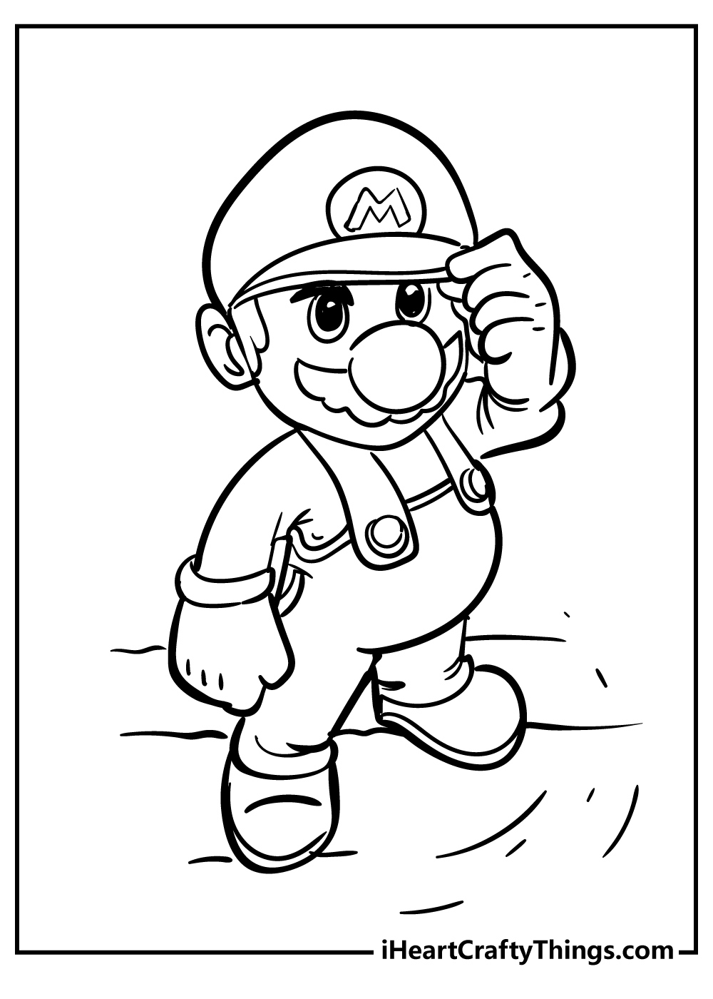 Super Mario Bros Coloring Pages (100% Free Printables) for Free Mario Printables