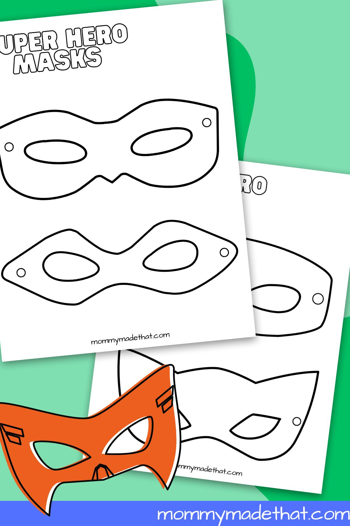 Superhero Mask Templates (Lots Of Free Printables!) with regard to Superman Mask Printable Free