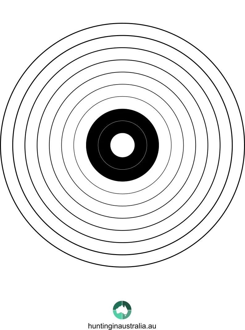 Targets | Hunting In Australia intended for Free Printable Bullseye