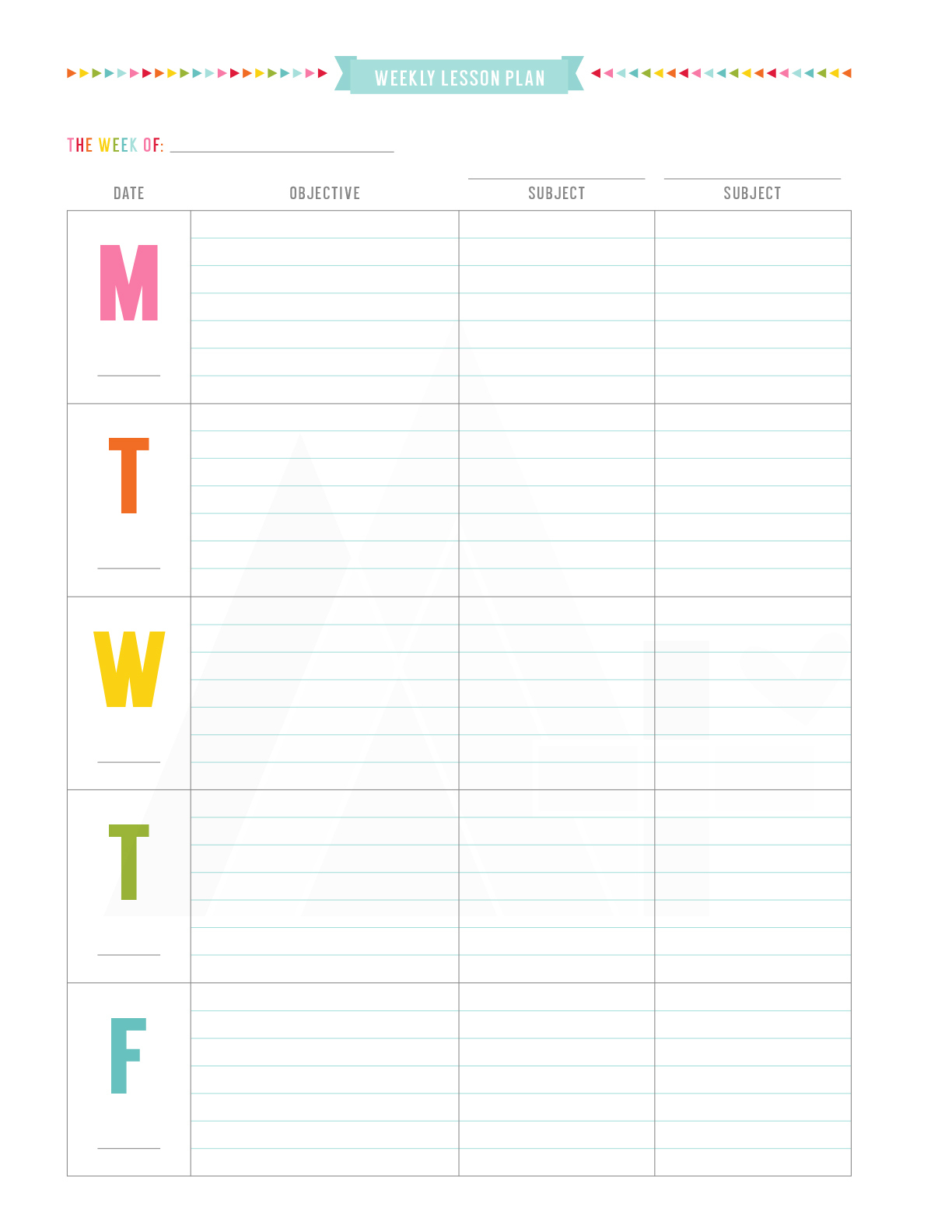 Teacher Planner • Miss Tiina pertaining to Printable Teacher Planner Free