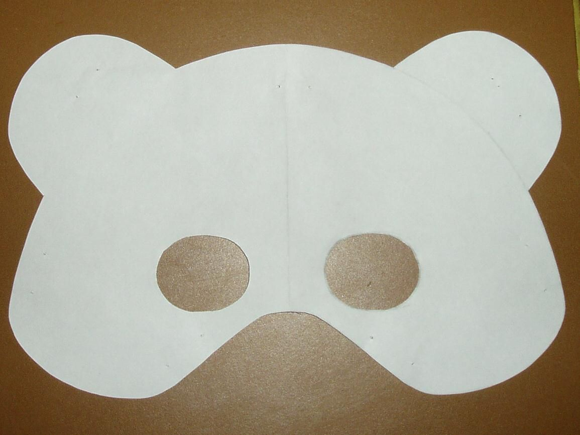 Teddy Bear Mask Templates To Print Out | Bear Mask Template, Bear in Free Printable Bear Mask