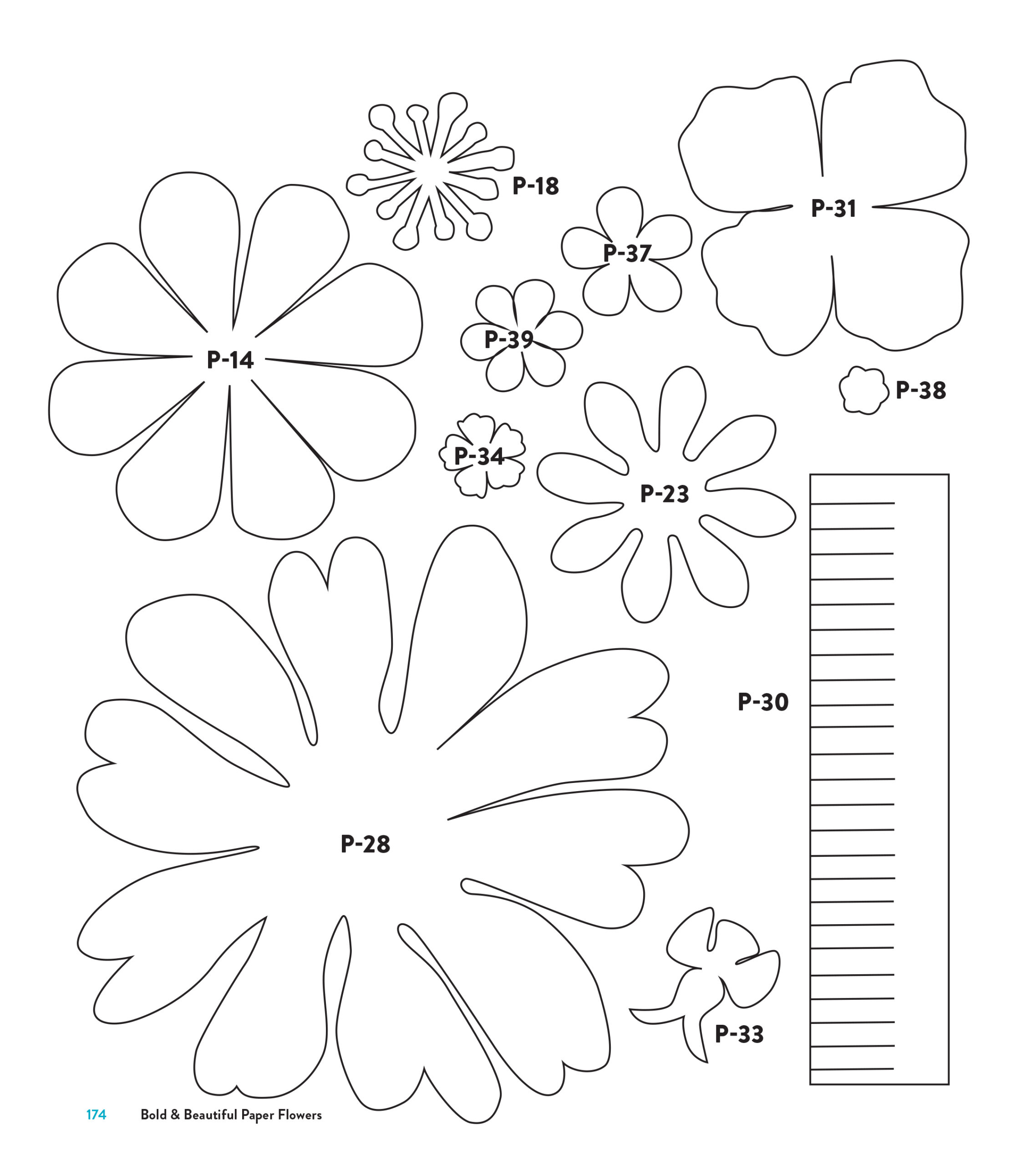 Templates for Free Paper Flower Templates Printable