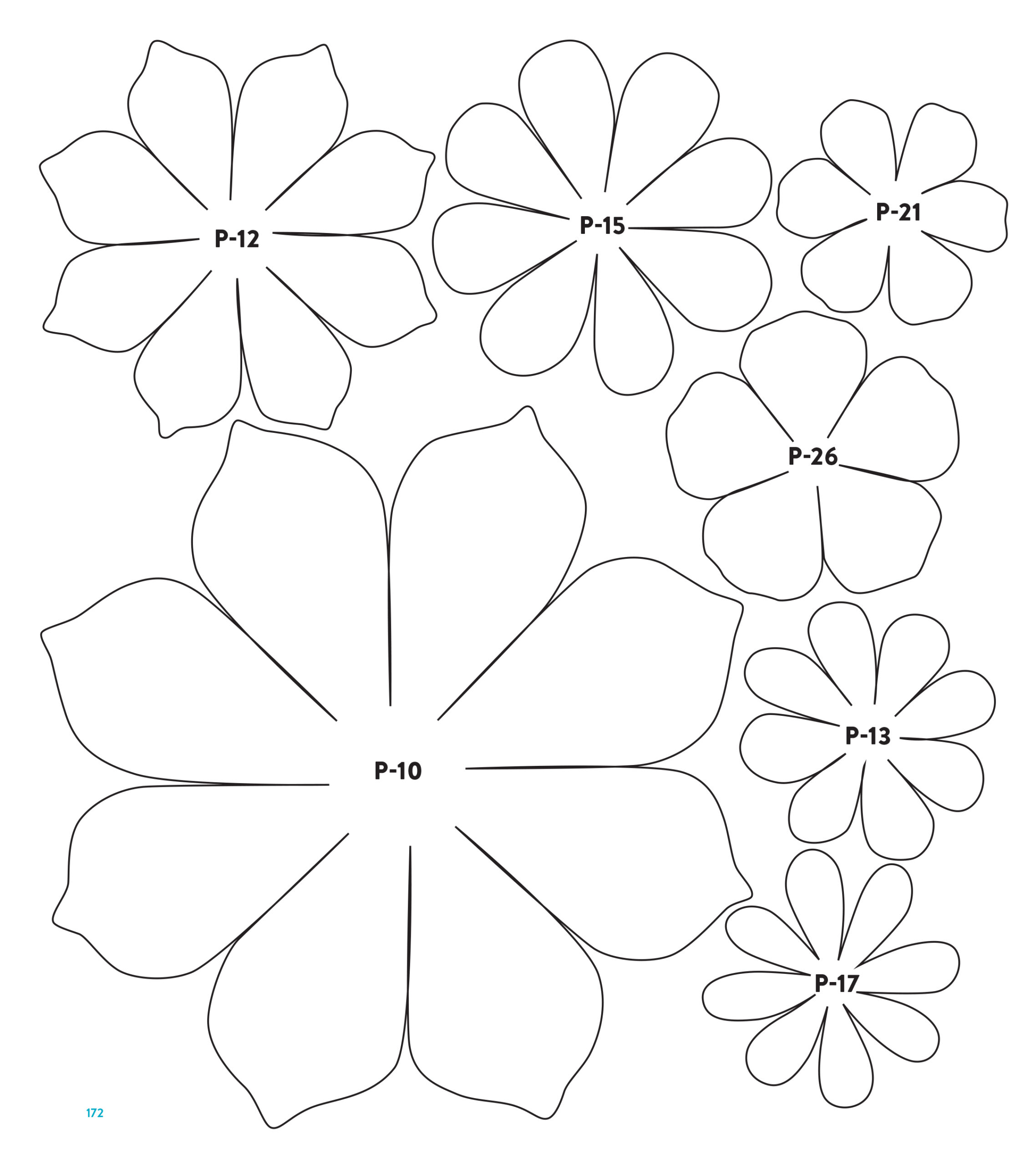 Templates pertaining to Free Paper Flower Templates Printable