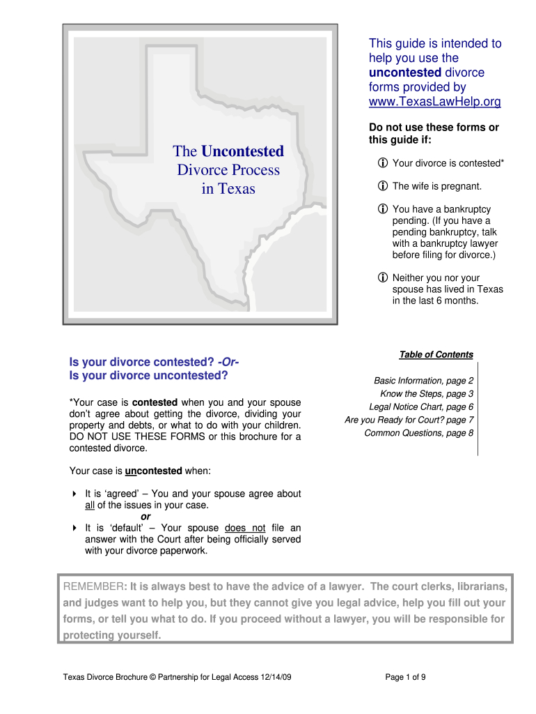 Texas Divorce Forms With Child Pdf - Fill Online, Printable for Free Printable Divorce Forms Texas