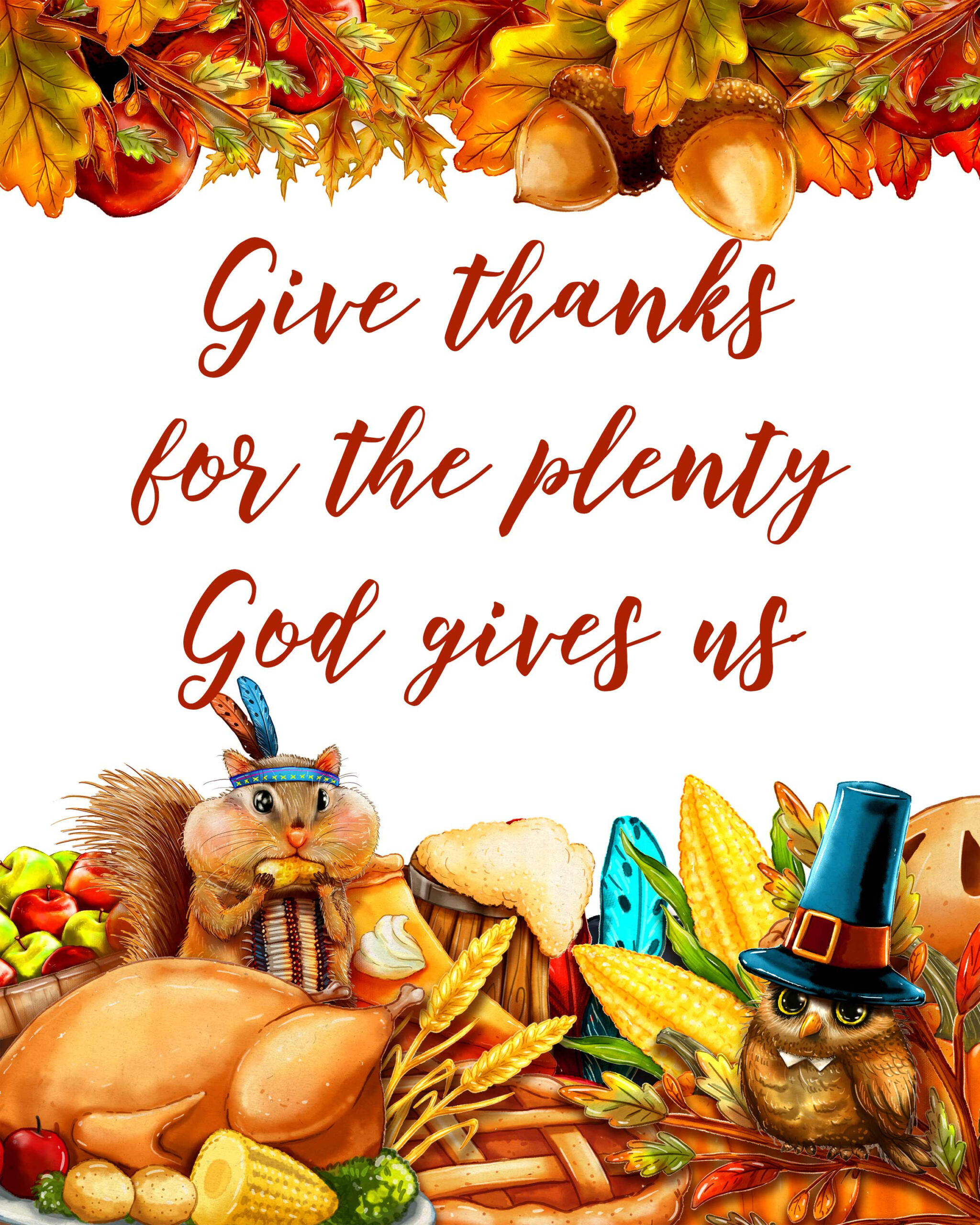 Thanksgiving Printables inside Free Printable Thanksgiving Graphics