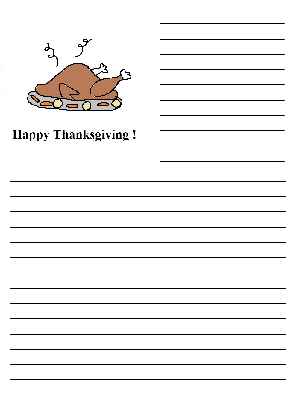 Thanksgiving Writing Prompts: Yes, Writing! pertaining to Free Printable Thanksgiving Writing Paper