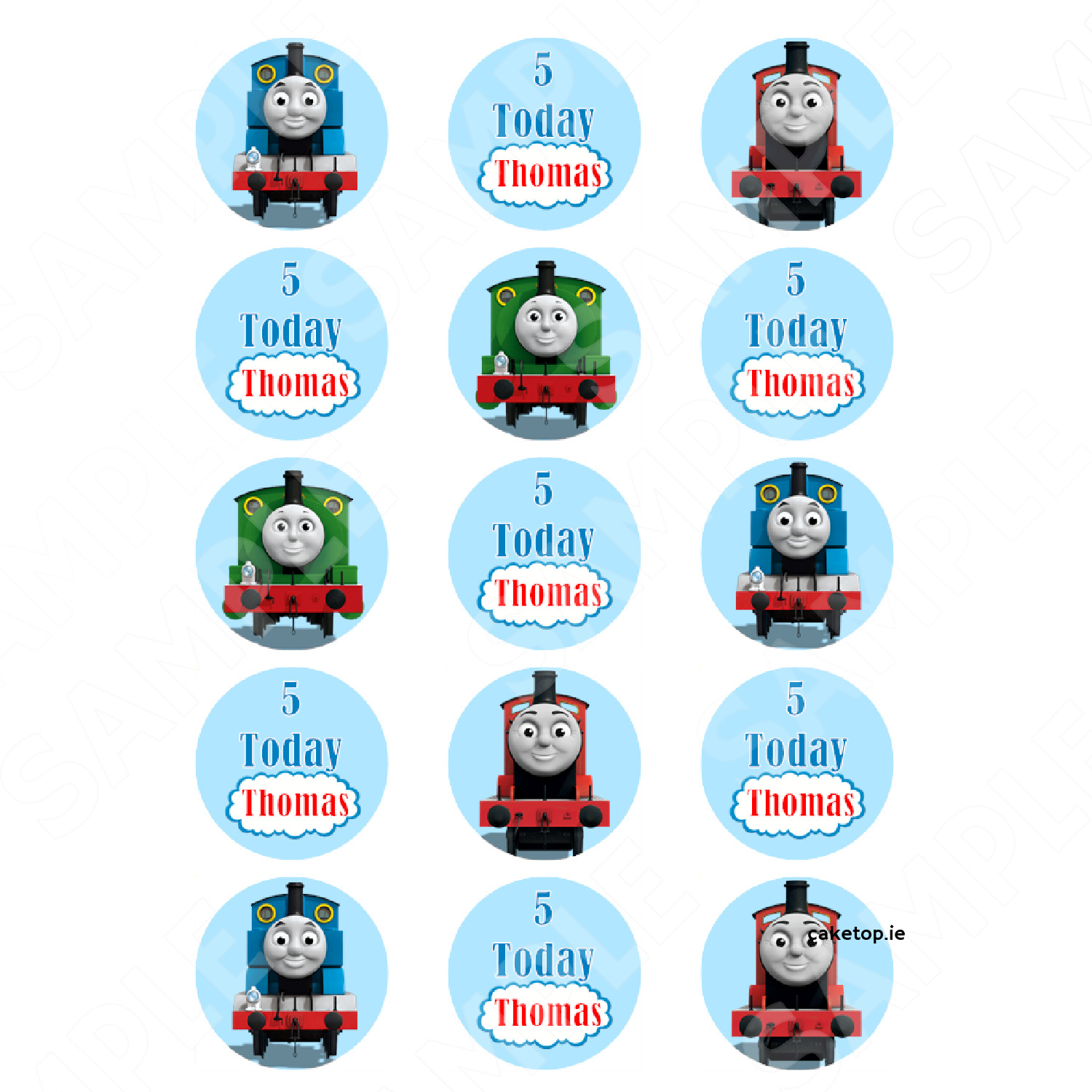 The Simpsons Edible Print | Edible Cake Toppers | Edible Picture | regarding Free Printable Thomas The Train Cupcake Toppers