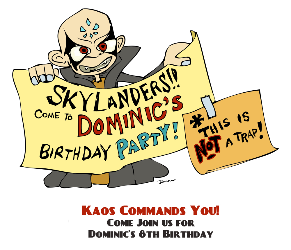 The Skylanders Party Highlights: The Invitation! (Free Printable within Free Printable Skylander Invitations