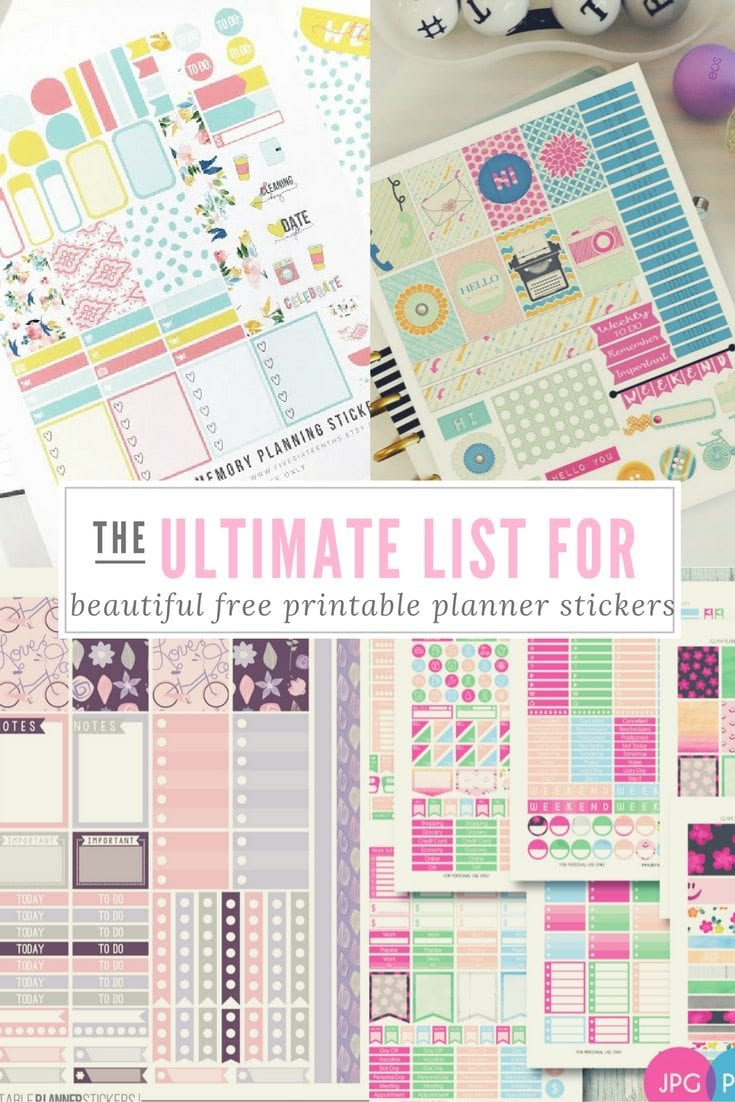 The Ultimate List For Beautiful Free Printable Planner Stickers within Free Printable Planner Stickers