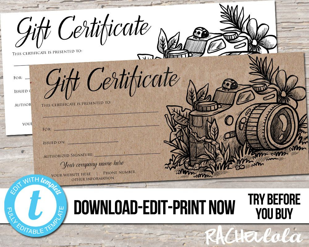 This Item Is Unavailable - Etsy | Photography Gift Certificate within Free Printable Photography Gift Certificate Template